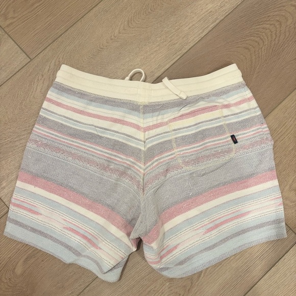 Faherty Striped Shorts - Cream, Blue, Pink - Picture 2 of 2